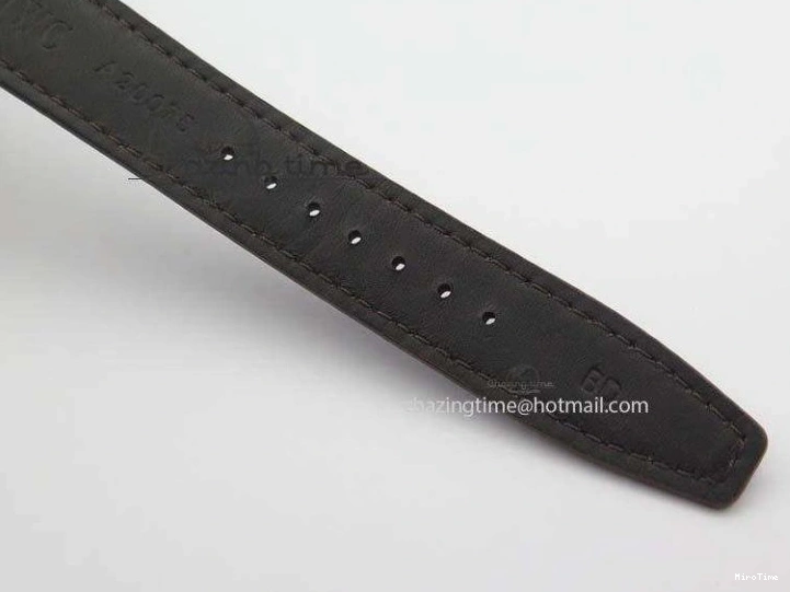 MIROTIME 0719 Supportive Portuguese Chrono IW371431 ZF 1:1 Best Edition Gray Dial On Brown Leather Strap A79350 (Slim Movement) 7261